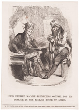 LOUIS PHILIPPE MACAIRE INSTRUCTING COUNSEL FOR HIS DEFENCE IN THE ENGLISH HOUSE OF LORDS.